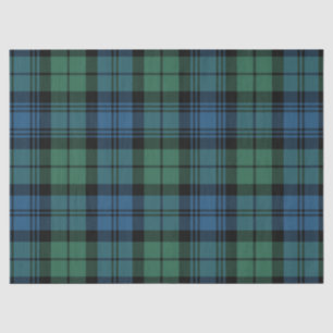 Rustieke Campbell Plaid Blauw Groen Tartan Tissuepapier
