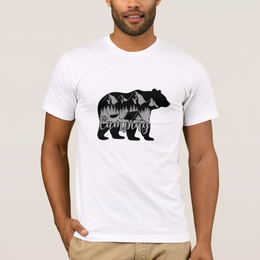 Rustieke Camping Adventure Design" T-shirt (Voorkant)