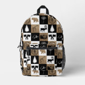 Rustieke camping buiten Avontuur Kinder Bedrukte Rugzak (Voorkant)