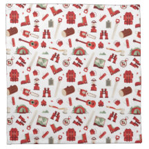 Rustieke Camping Essentials met Adventure Pattern