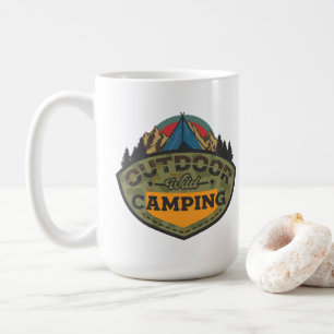 Rustieke camping koffiemok