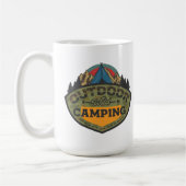 Rustieke camping koffiemok (Links)