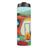 Rustieke camping thermosbeker (Voorkant)