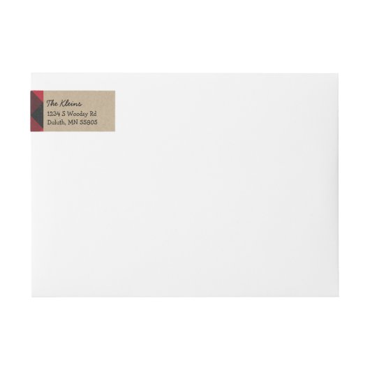 Rustieke camping verjaardagsfeestje retour adres l (Voorkant)