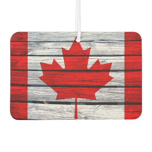 Rustieke Canadese vlag Luchtverfrisser (Voorkant)