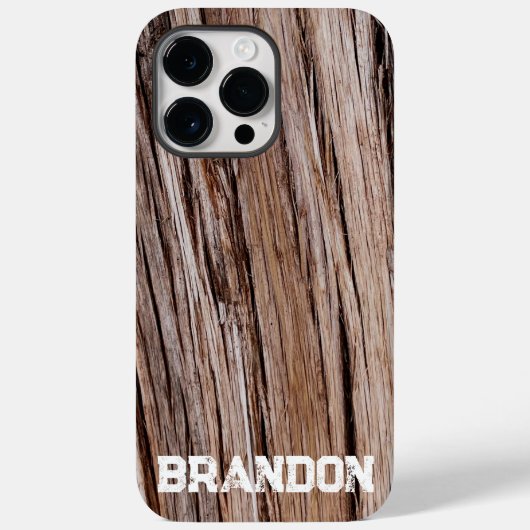 Rustieke cederschors natuur buitenpatroon Case-Mate iPhone case (Achterkant)