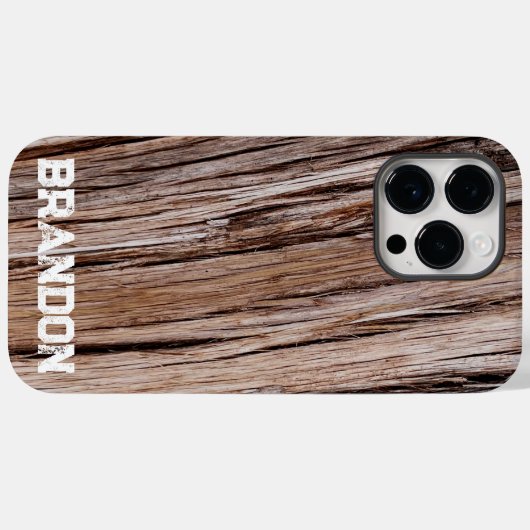 Rustieke cederschors natuur buitenpatroon Case-Mate iPhone case (Achterkant (horizontaal))