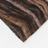 Rustieke cederschors natuur buitenpatroon fleece deken (Hoek)