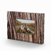 Rustieke cederschors natuur buitenpatroon fotoblokken (Rechts)