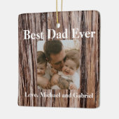 Rustieke cederschors, natuurlijke boom buiten patr keramisch ornament (Links)