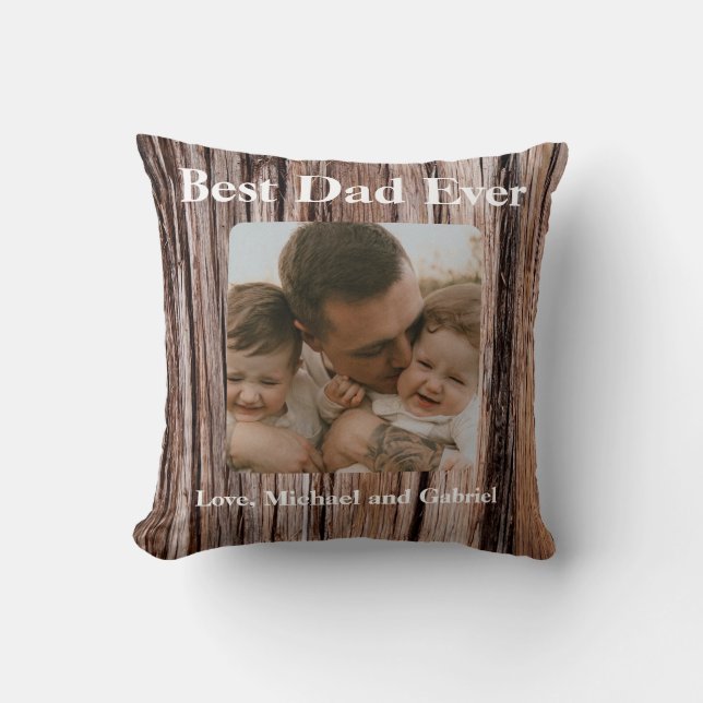 Rustieke cederschors, natuurlijke boom buiten patr kussen (Voorkant)