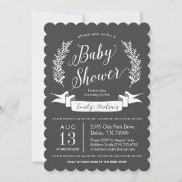 Rustieke Chalkboard Baby shower Invitation Kaart