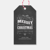 Rustieke Chalkboard Kerst Labels Cadeaulabel (Achterkant)