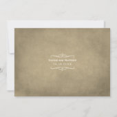 Rustieke Champagne Gouden Wijngaard Trouwplechtigh Save The Date (Achterkant)