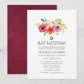 rustieke charme Bat Mitzvah Kaart (Voorkant / Achterkant)