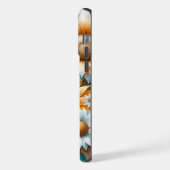 Rustieke charme: Butterfly en Daisy iPhone Hoesje (Linkerkant)