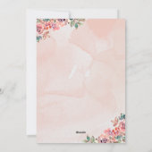 rustieke charme huwelijksuitnodiging feestdagenkaart (Achterkant)