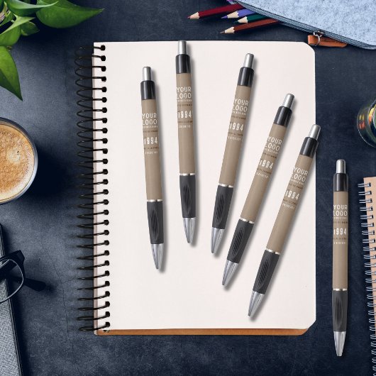 Rustieke Charme Kraft Papier Voeg Uw Logo Toe Pen