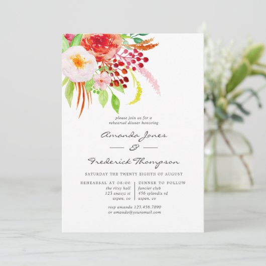  rustieke charme repetitie diner kaart (Staand voorkant)