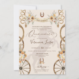 Rustieke Charro Zonnebloemen & Boho Bloemstuk Quin Kaart