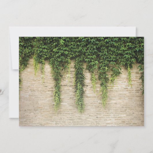 Rustieke Chateau Kerk Lichten Foto Bruiloft Kaart (Achterkant)