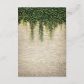 Rustieke Chateau Stone Church Trouwaanwijzingen Informatiekaartje (Achterkant)