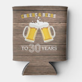 Rustieke Cheers en bieren tot 30 jaar Koelbox Blikjeskoeler (Voorkant)