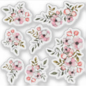 Rustieke Cherry Blossom Sakura Waterverf Planner Sticker (Voorkant)