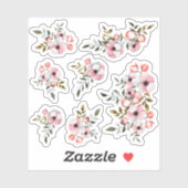 Rustieke Cherry Blossom Sakura Waterverf Planner Sticker (Vel)