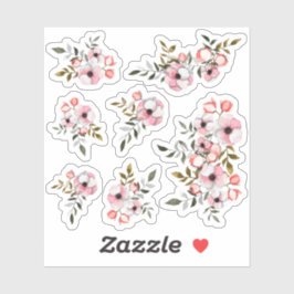 Rustieke Cherry Blossom Sakura Waterverf Planner Sticker