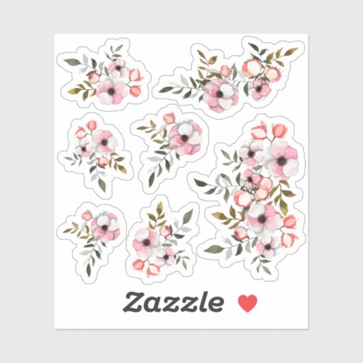 Rustieke Cherry Blossom Sakura Waterverf Planner Sticker (Vel)