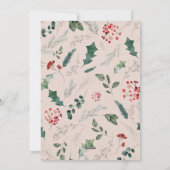 Rustieke Chic 1 foto boog Kerstmis Feestdagenkaart (Achterkant)