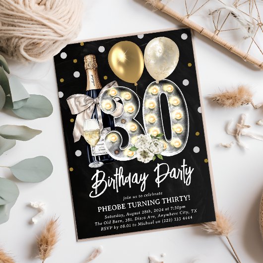 Rustieke Chic 30e Verjaardag Kaart