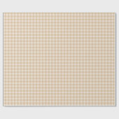 Rustieke Chic Cream & Tan Buffalo Plaid Cadeaupapier (Vlak)