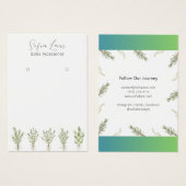 Rustieke Chic Foliage Keuken Stijl Display Kaart (Voorkant /achterkant)