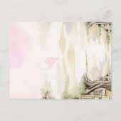 Rustieke Chic Grapevine-geïnspireerde wijnmakerij  Aankondigingskaart (Achterkant)