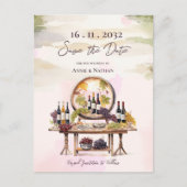 Rustieke Chic Grapevine-geïnspireerde wijnmakerij  Aankondigingskaart (Voorkant)