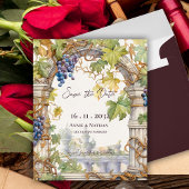 Rustieke Chic Grapevine Wine Wedding Save the Date