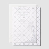 Rustieke Chic Hand getrokken paar Dusty Blue Weddi Vellum Uitnodigingen (Offset (Uitnodiging))