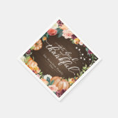 Rustieke Chic Herfst Bloemstuk Thanksgiving Dinner Servet (Hoek)