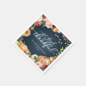 Rustieke Chic Herfst Bloemstuk Thanksgiving Dinner Servet (Hoek)