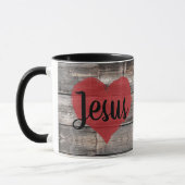 rustieke chic IK HOU VAN JESUS | Mok (Links)