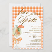 Rustieke Chic Love op het eerste Spritz Vrijgezell Kaart (Voorkant)