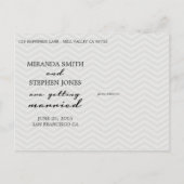 Rustieke Chic Mason Jar bruiloft Save the Date Aankondigingskaart (Achterkant)