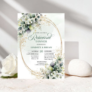 Rustieke Chic Oefenavondmaal Stof Groen Eucalyptus Kaart