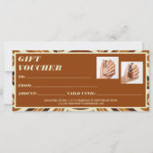 Rustieke Chic Photo Collage Nail Salon Gift Vouche (Achterkant)