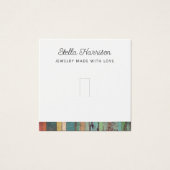 Rustieke Chic Ring Sieraden Display Kaart (Voorkant)