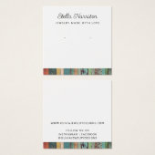 Rustieke Chic Stud Oorbel Sieraden Display Kaart (Voorkant /achterkant)