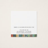 Rustieke Chic Stud Oorbel Sieraden Display Kaart (Achterkant)