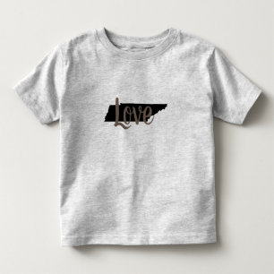 rustieke chic TENNESSEE LOVE in script Kinder Shirts